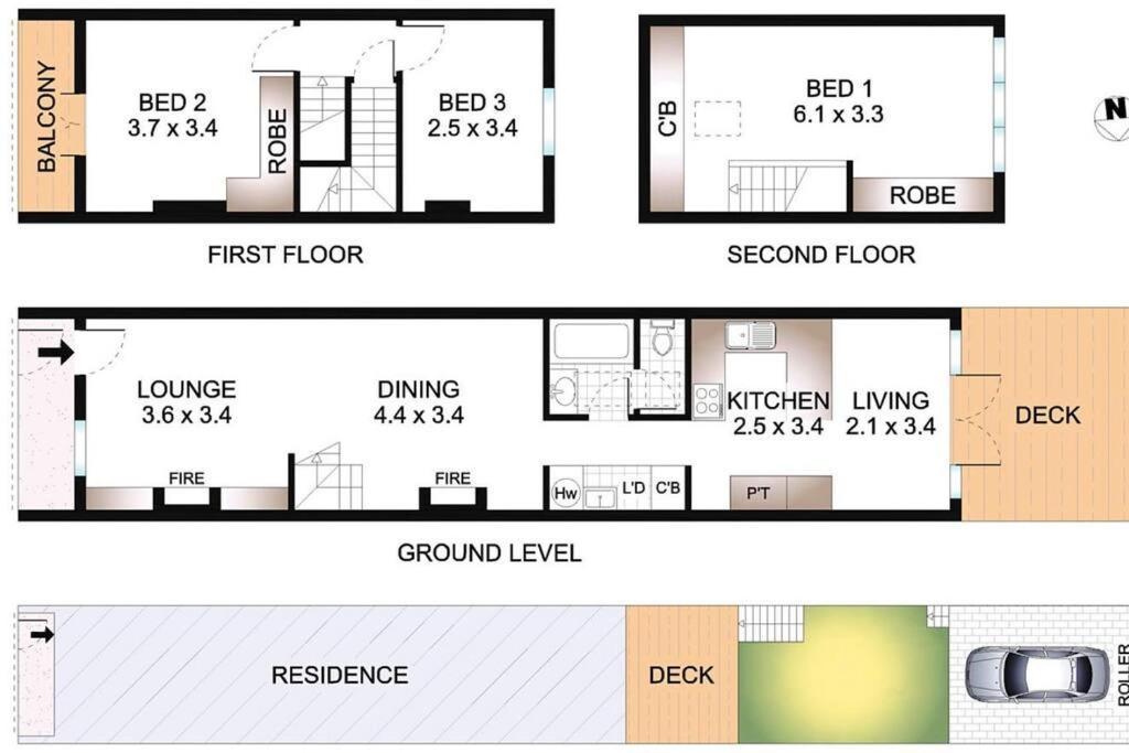 Ideal Location 3 Bdr Paddo Terrace Parking & Pets * Sydney